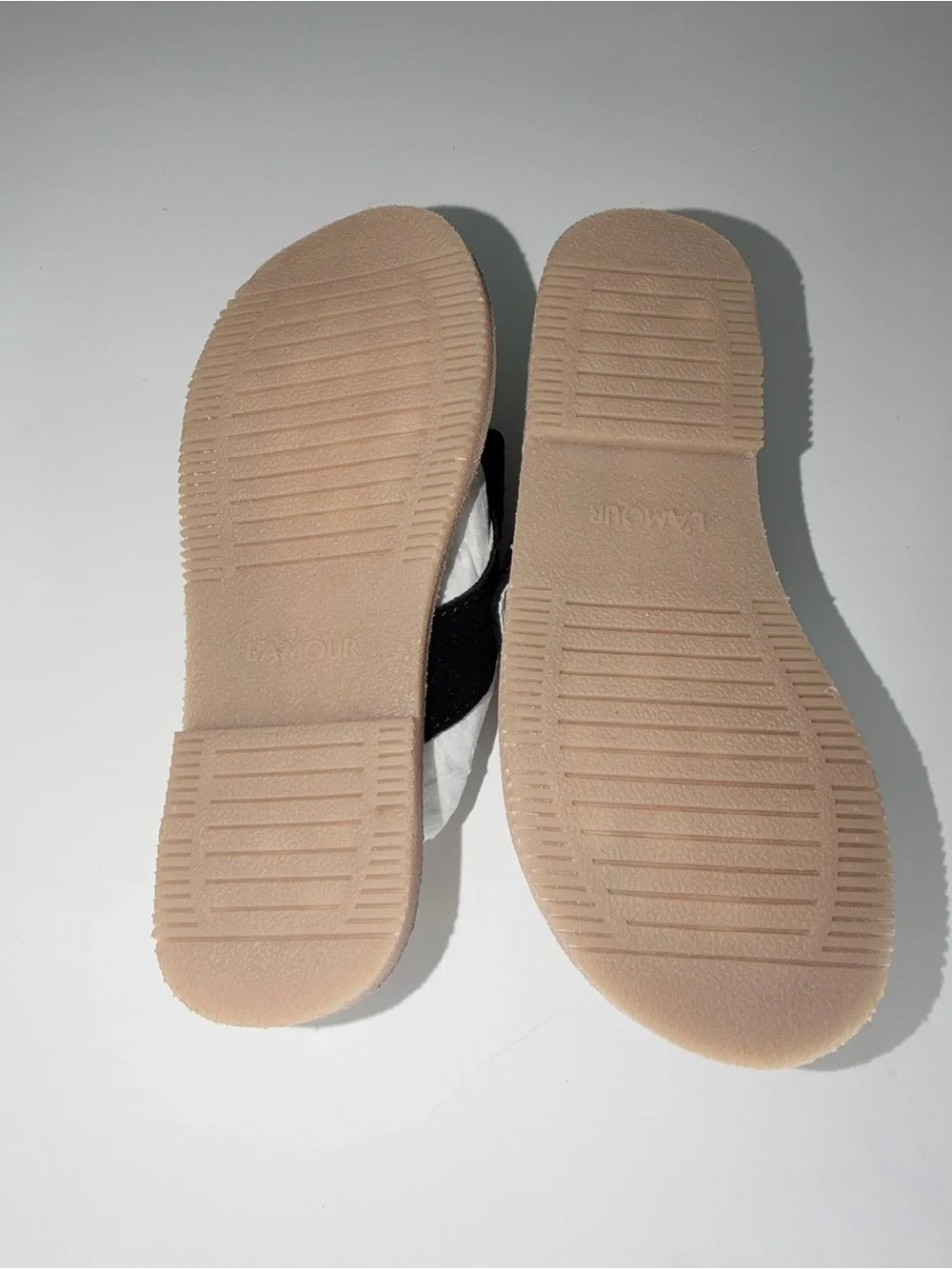 L'Amour Black Flower Thong Sandals Girls Size 10 | Wedding Church Summer